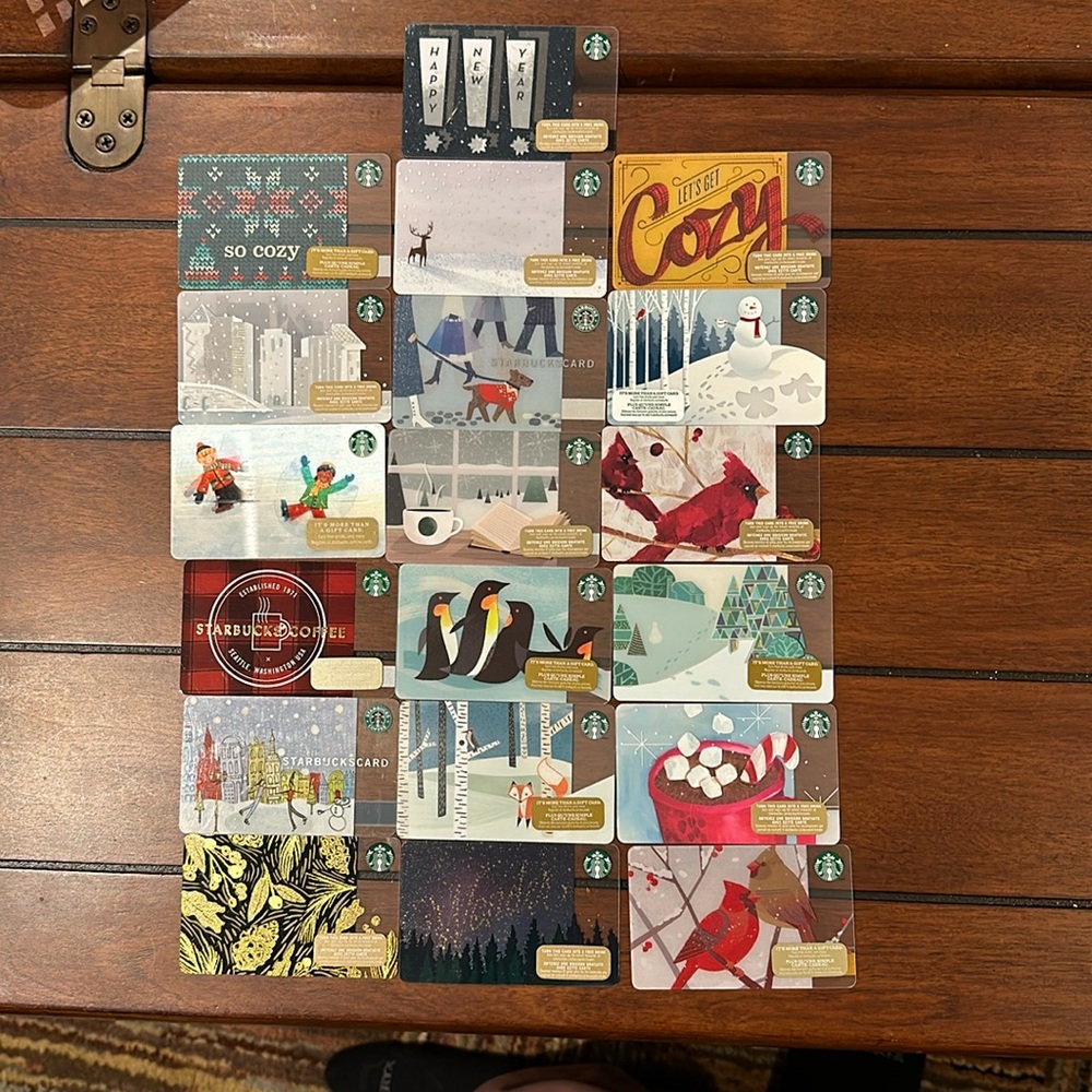Winter Starbucks gift cards